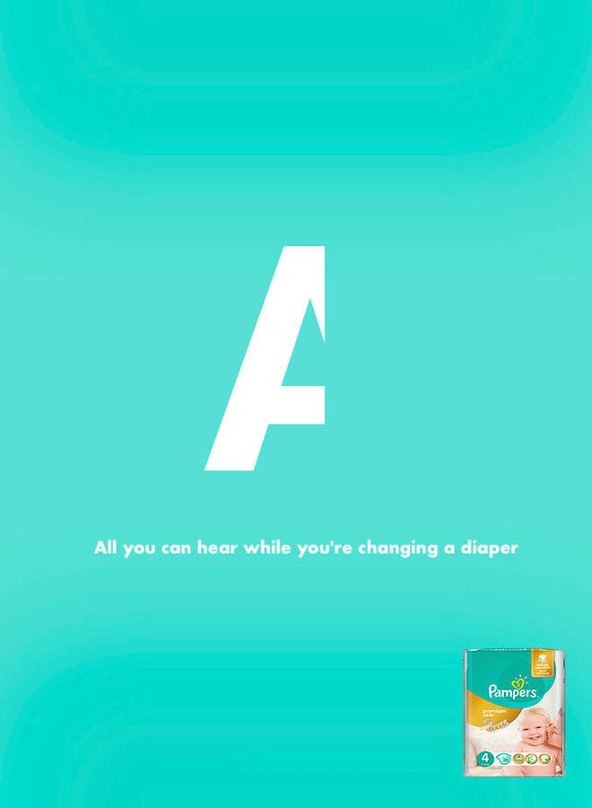 Outdoor advertising Pampers